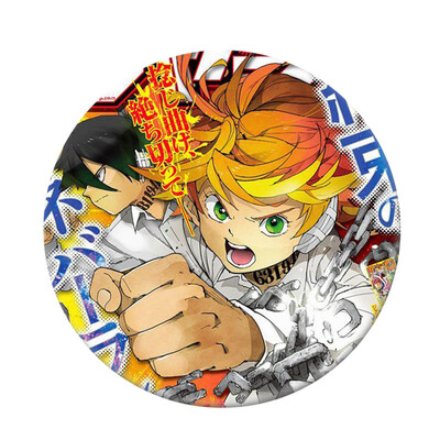 

CAR-TOBBY Anime The Promised Neverland Badge Yakusoku No Neverland Badge Bag Tie Badge Brooch Pin Pendant Accessories Cosplay