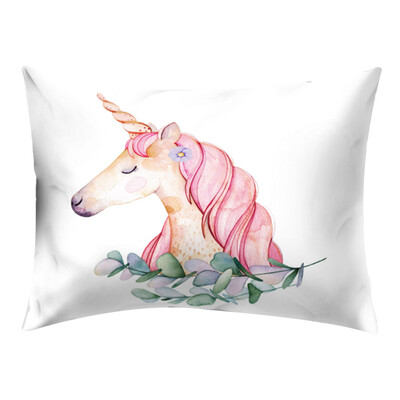 

Colorful Unicorn Printed Pillow Cases Throw Pillow Cover Cushion Cover Pillowcase Home Sofa Bedroom Decoration