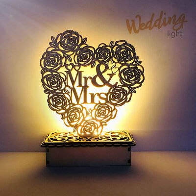 

DIY Heart Shape LED Night Lighting Lights Decoration Wedding Valentines Day Decoration Marriage Party Engagement Decoration