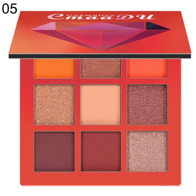 

9Colors Charming Glitter Women Eye Shadow Palette Matte Pigmented Shimmers Makeup