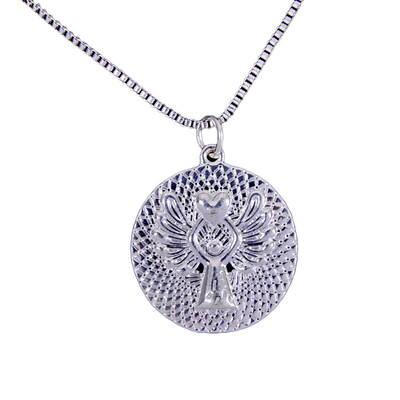 

Punk NecklaceJewelry Angel Pendant Necklace Angel Wing Pentagram Pendant Necklace