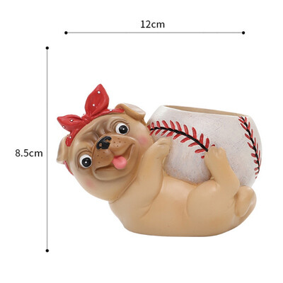 

Cartoon Animal Fleshy Flower Pot Cute Dog Plant Container Desktop Micro-Landscape Decoration Indoor Office Home Decorative Gifts