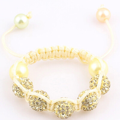 

1PC Baby Kids Bracelet Pave Crystal Ball Candy Beads Friendship Children Bracelets Nice Gift for Children kids