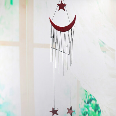 

Toponeto Star Crescent Rust-proof Metal Wind Chime Hanging Room Decoration
