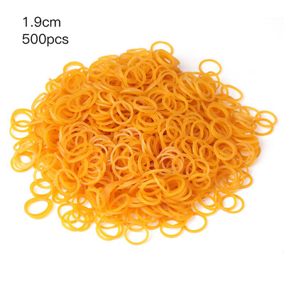 

500 Pcs Per Bag Yellow Elastic Rubber Bands Ring Loop Sturdy Stretchable Holder School Office Supplies Stationery