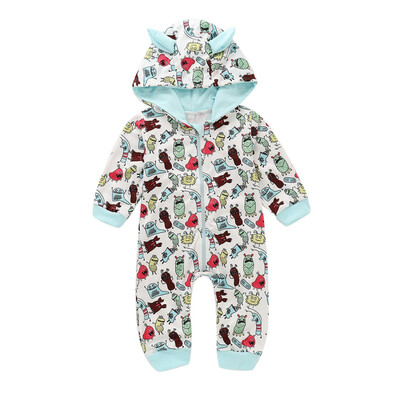 

Newborn Rompers for babies Toddlers Long Sleeve Cartoon Print Baby Girl Jumpsuits Children Overalls Pyjamas Kids Clothing Girl