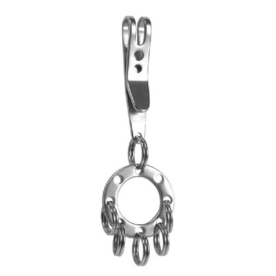 

Stainless Steel Outdoor Multi-purpose Key Chain Circular Keychain Money Clip Tool