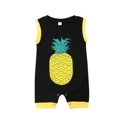 

NEW Newborn Infant Baby Boys Sleeveless Romper Jumpsuit Bodysuit Outfits