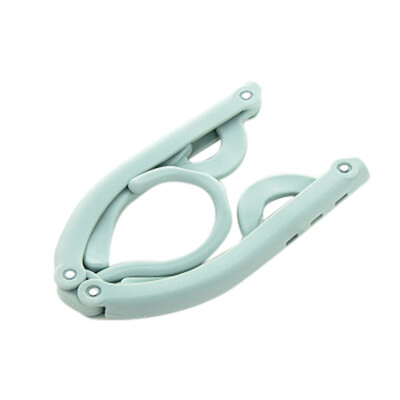 

Gobestart New Magic Portable Folding Plastic Coat Hanger Travel Foldable Hanger