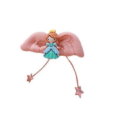 

Girls Cute Hair Clips With Cartoon Wings Design Hair Pin Children Hairpin Princess Hair Accessories