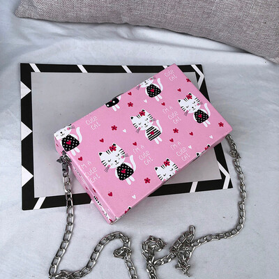 

Tailored Female Chain Small Bag Personality Cartoon Wild Shoulder Bag Messenger Bag