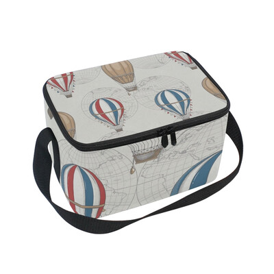 

ALAZA Lunch Box Insulated Fire Balloon Lunch Bag Large Cooler Tote Bagfor Men Women