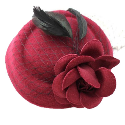 

Girl hairpin headdress accessories flower England fashion girl hairpin beret hat hairpin flower cute headdress