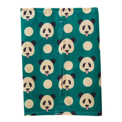 

Cotton Linen Tissue Box Cartoon Pattern Towel Napkin Dispenser Storage Bag Paper Holder Cover Tissue Case Desktop Decor