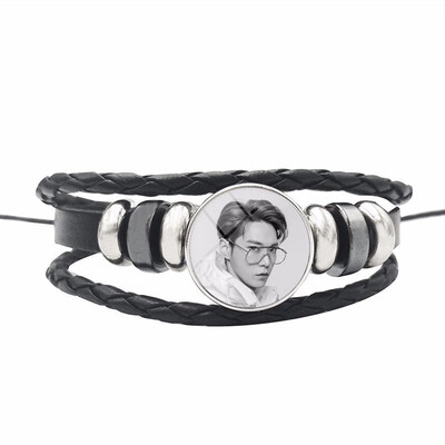 

Nct 127 Combination Bracelet Leather Braided Bracelet Fan Collection or Support Accessories Unisex