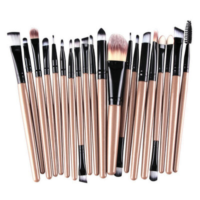 

20pcs Eyeshadow Lip Make Up Brushes Set Professional Powder Eyeliner Brush Tool WD3