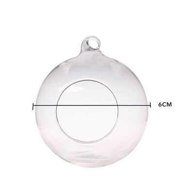 

Clear Hanging Glass Candle Tea Light Holder Terrarium Air Plant Globe Ball Home Wedding Party Centerpieces Decor