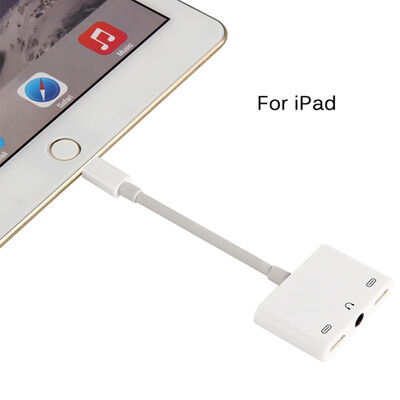 

New Style For iphone 7 8 Audio Charger Adapter 1 in 3 Dual for Lightning AUX Earphone jack Convertor Cable For iOS 103
