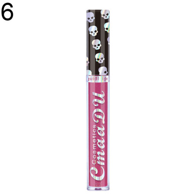 

CmaaDu Skull Glitter Waterproof Long Lasting Matte Lipstick Nude Lip Makeup