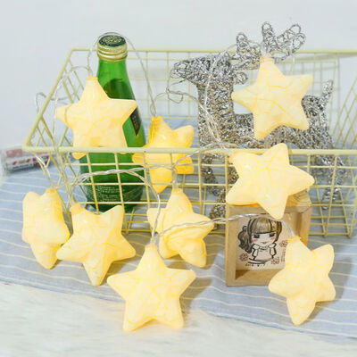 

Portable Battery Powered LED Star Shape String Lights for New Year Spring Party Decor Holiday Festival Decor Lights