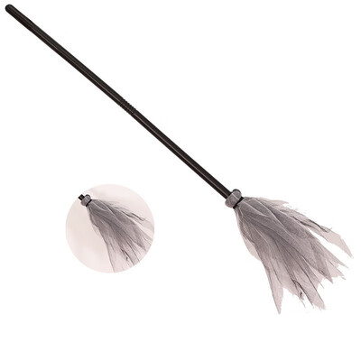 

Halloween Witch Broom For Cosplay Costume Party Props Smooth And Light Handle Design