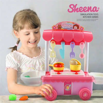 

YIWULAGIRL Simulition Toys Cooking Kitchen Kids Mini Playset Dollhouse Children Toy