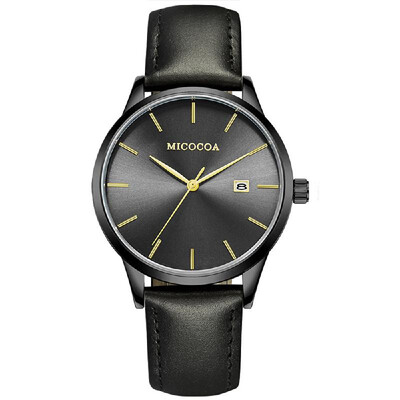 

MICOCOA mens business watch ultra-thin quartz watch male waterproof factory a generation Steel shell silver surface silv