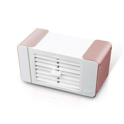 

USB car home mini portable air cooler desktop fan with LED light mute cooling