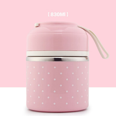 

Creative Dinnerware Sets Handheld Japanese-style multi-layer stainless steel for Kids Food Container