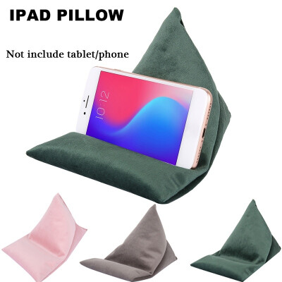 

Velvet Bean Bag Stand Tablet Cushion Lazy Phone Triangle Pillow for Tablets Kindle Phone