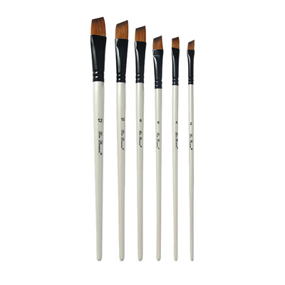 

Toponeto 6Pcs Nylon Watercolor Brush Art OilPainting Brush School Supplies