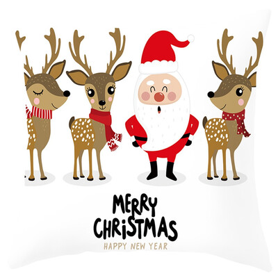 

〖Follure〗Christmas Elk Santa Claus Pillow Case Sofa Car Throw Cushion Covers Home Decor