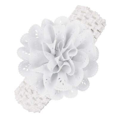 

Baby Headband Hair Accessories Girl Chiffon 3D Flower hairband Infant Hair Weave Band
