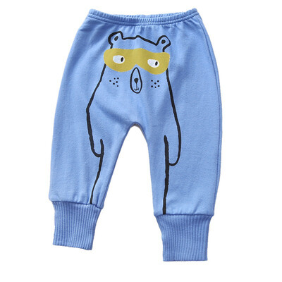 

Cute Boy Trousers Children Casual Fashion Cartoon Pattern Cotton Warm Comfortable Long Pants