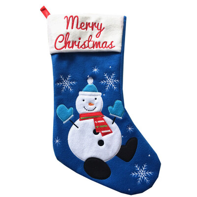 

Toponeto Personalised Luxury Embroidered Xmas Stocking Sack Santa Deluxe Christmas A