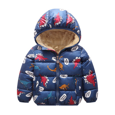 

Winter Coat Girl 2019 Kids Jacket Parka For Boys Warm Thick Outerwear Cartoon Zipper Hooded Overcoat Toddler Clothes E