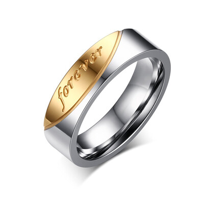 

Fashion Gift Rings for Men Women Love Forever Couple Ring Cubic Zirconia Wedding Jewelry