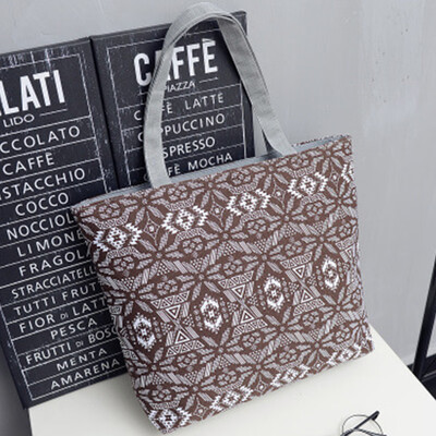 

Summer Striped Prints Bag National Style Large Capacity Shoulder Crossbody Bags Women Girls Casual Handbag bolsa feminina 2019