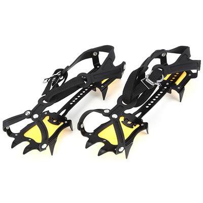 

1Pair 10 Studs Anti-Skid Snow Ice Climbing Shoe Spikes Grips Crampons Cleats Overshoes shoe Spikes Grips Crampons Cleats 10Crampon