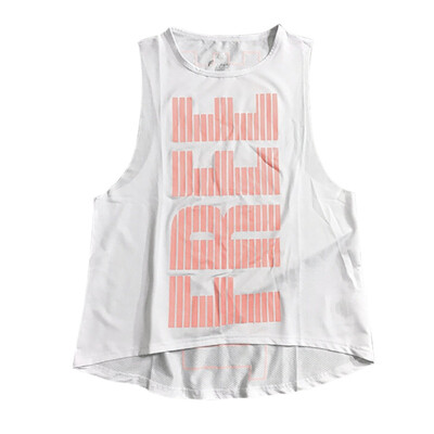 

Sexy Letter Printed Women Tanks Quick Dry Sporting Fitness Sleeveless Tees Breathable Jersey Jogger Streetwear Tank Tops
