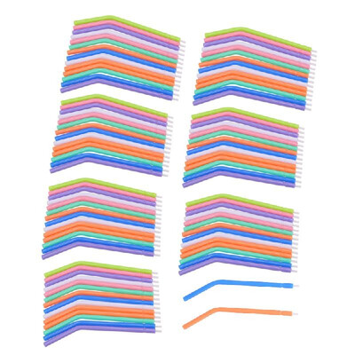 

100PCS Disposable Dental Spray Nozzles Tips for 3-Way Air Water Syringe Colorful