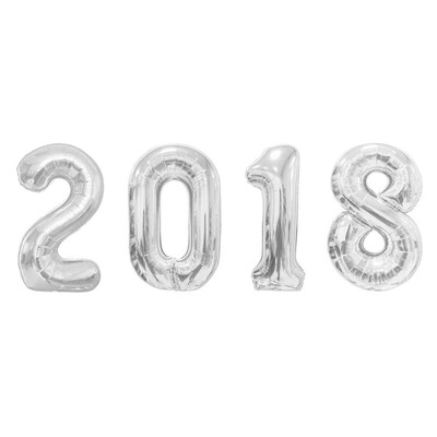 

Toponeto 2018 Number Foil Balloons 2018 Graduation Decorations New Year Eve Festival B