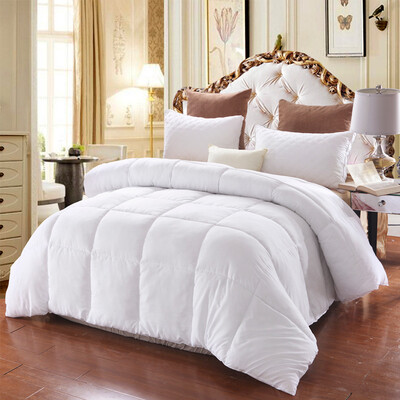 

Gobestart Family Bedroom Pure Quilt Core Comfortable Single Needle Quilted White Quilt