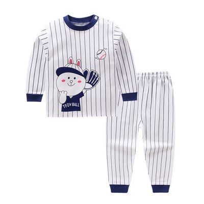 

Boys Girls Clothes Set Sleepwear Pajamas Cartoon Print Outfits Set Long Sleeve TopsPants