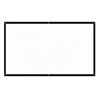 

H100 100 Portable Projector Screen HD 169 White Dacron 100 Inch Diagonal Video Projection Screen Foldable Wall Mounted for Home