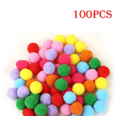 

Gobestart Colored Plush Ball Dog Cat Bird Pet Toy Plush Ball Toy Ball 50 100Pcs