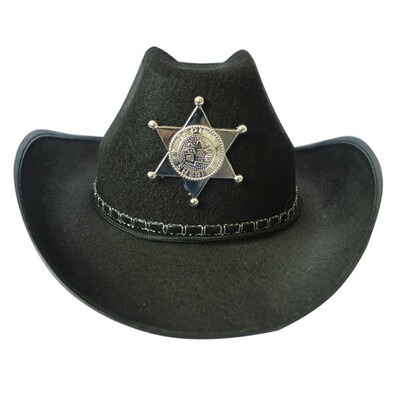

Women Halloween West Cowboy Fancy Dress Sheriff Venice Hat Men Cow Boy Hat