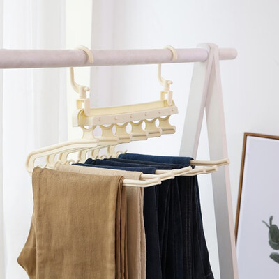 

Folding Multi-layer Pants Rack Multi-function Plastic Pants Racks Trousers Hanger Clothing Storage Hangers