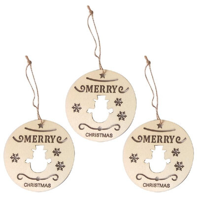 

Wooden Crafts Christmas Tree Hanging Pendants Ornaments Party Decor Wedding Supplies