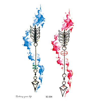 

〖Follure〗1pcs Sheet Temporary Metallic Tattoo Gold Silver Flash Tattoos Inspired